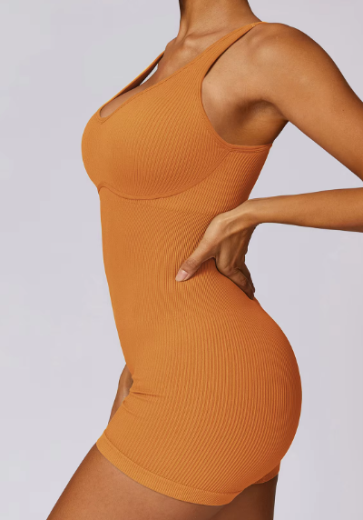 Trendy Clothing Fitness Seamless Bodysuits One-Piece Outfit Mssza