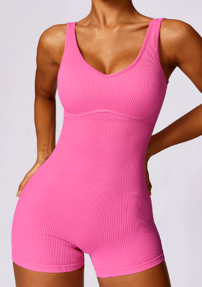 Trendy Clothing Fitness Seamless Bodysuits One-Piece Outfit Mssza