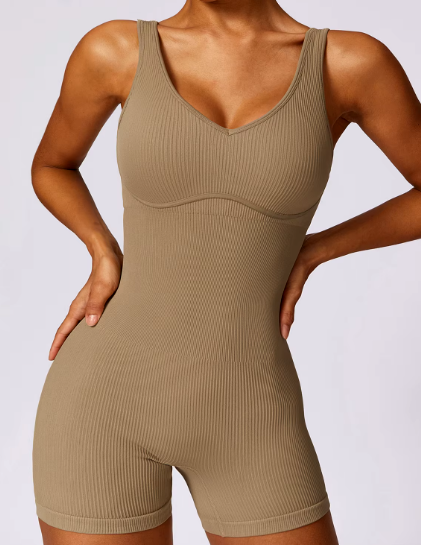 Trendy Clothing Fitness Seamless Bodysuits One-Piece Outfit Mssza