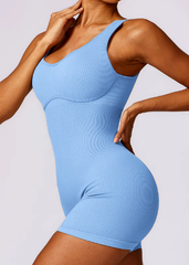 Trendy Clothing Fitness Seamless Bodysuits One-Piece Outfit Mssza