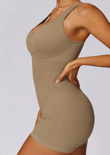 Trendy Clothing Fitness Seamless Bodysuits One-Piece Outfit Mssza