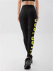 Trendy Colorful Letter Printed Tight Ankle-Length Sports Pants Mssza
