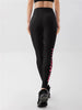 Trendy Colorful Letter Printed Tight Ankle-Length Sports Pants Mssza