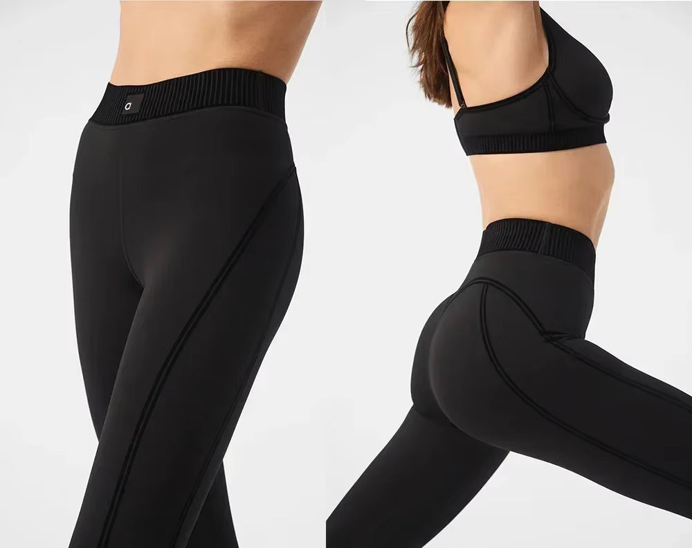 Trendy Comfortable Cotton Blend Sports Lifting Leggings Mssza