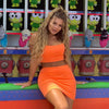Trendy Cropped Tops and High-Waisted Bodycon Mini Skirt 2 Pieces Set Mssza