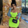 Trendy Cropped Tops and High-Waisted Bodycon Mini Skirt 2 Pieces Set Mssza