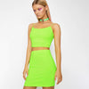 Trendy Cropped Tops and High-Waisted Bodycon Mini Skirt 2 Pieces Set Mssza