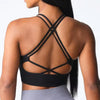 Trendy Cross Beautiful Back And Sports Seamless Shockproof Bra Mssza