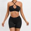 Trendy Cross Beauty Back Bra Shorts Hip-lifting Seamless Yoga Sets Mssza