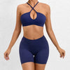 Trendy Cross Beauty Back Bra Shorts Hip-lifting Seamless Yoga Sets Mssza
