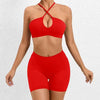 Trendy Cross Beauty Back Bra Shorts Hip-lifting Seamless Yoga Sets Mssza