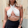 Trendy Cross-Border Backless Chest Strap Single Piece Crop Top Mssza