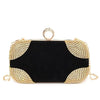 Trendy Diamonds Beading Finger Ring Diamonds Clutch Bag Mssza