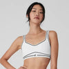 Trendy Elastic High-Waist Heart Throb Leggings Tight Fitting Sports Bra Yoga Sets Mssza