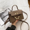 Trendy Embossed With Lock Closure Shoulder Crossbody Bag Mssza