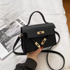 Trendy Embossed With Lock Closure Shoulder Crossbody Bag Mssza