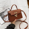 Trendy Embossed With Lock Closure Shoulder Crossbody Bag Mssza