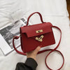 Trendy Embossed With Lock Closure Shoulder Crossbody Bag Mssza