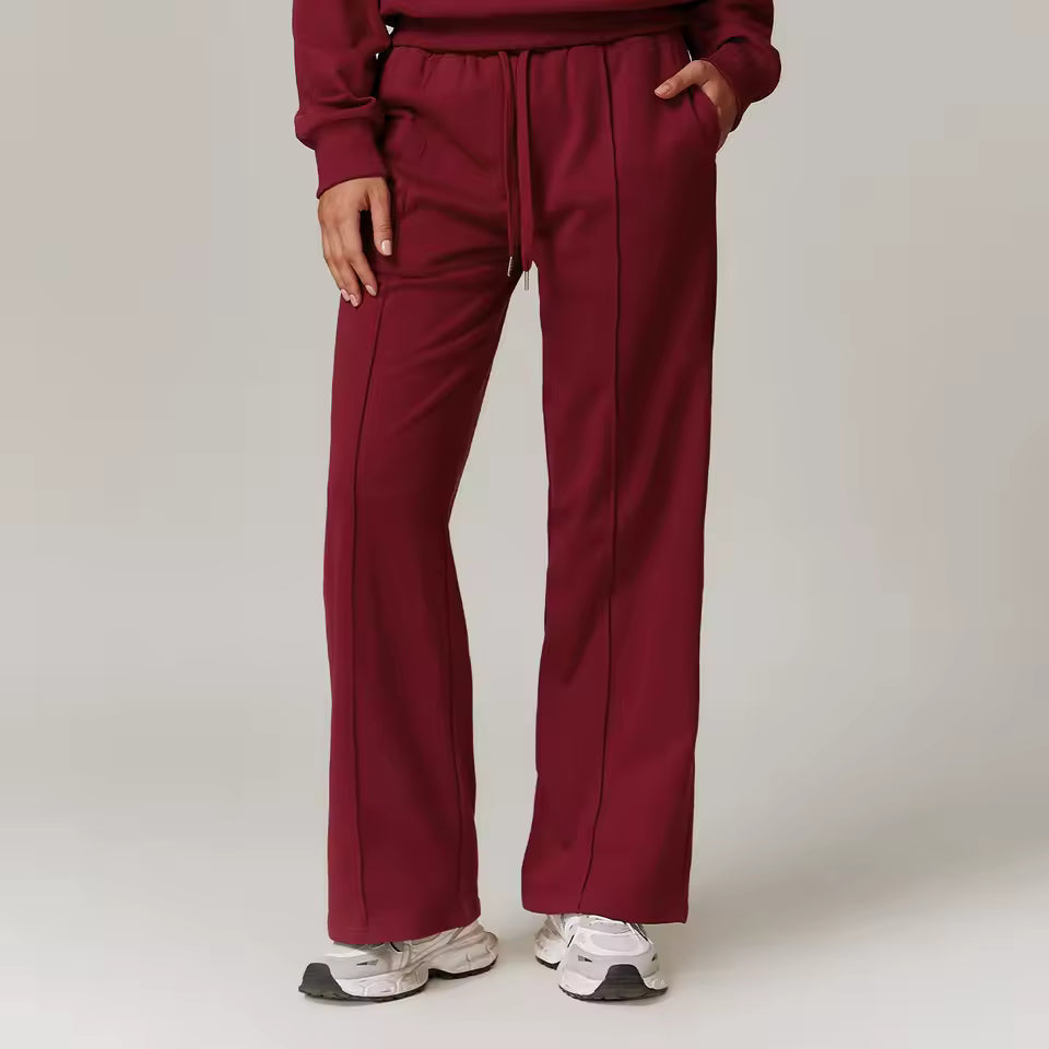 Trendy Fitness Gym Pocket High Waist Jogger Loose Sports Pants Mssza
