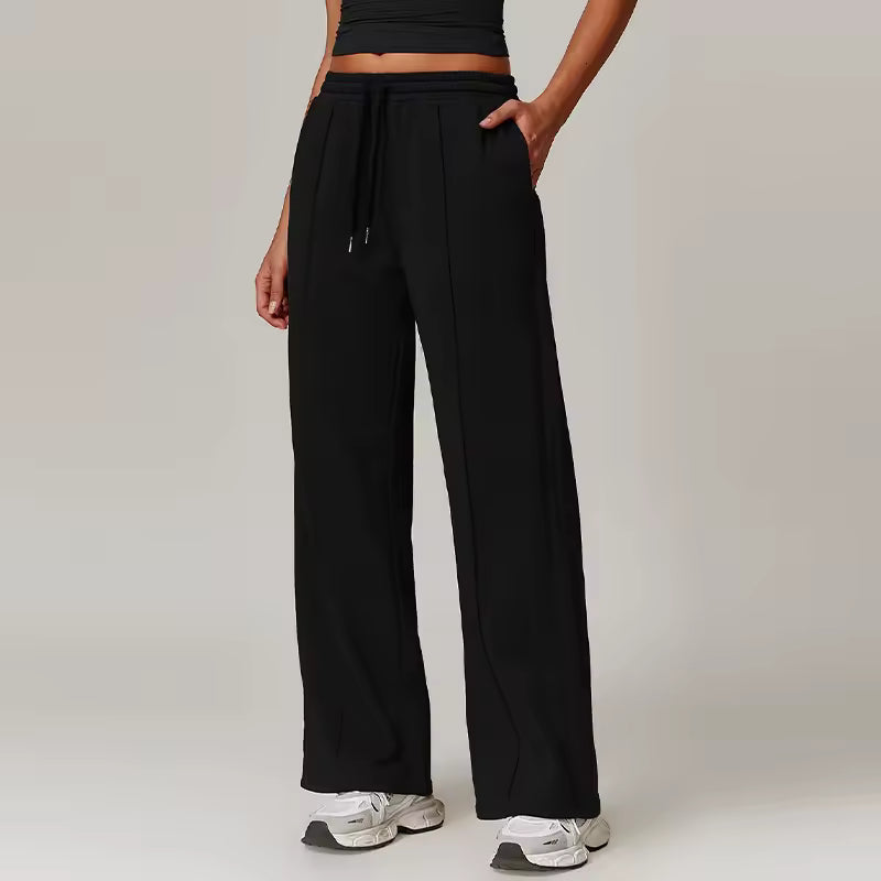 Trendy Fitness Gym Pocket High Waist Jogger Loose Sports Pants Mssza