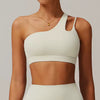 Trendy Full Cup Breathable High Quality One Shoulder Tube Sports Bra Mssza