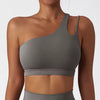 Trendy Full Cup Breathable High Quality One Shoulder Tube Sports Bra Mssza