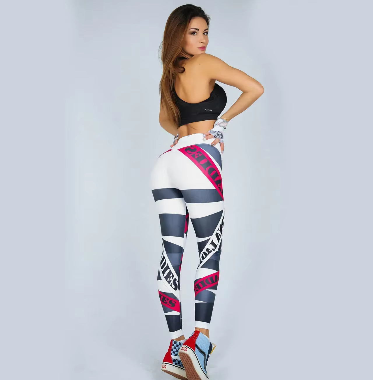 Trendy High Waist Fringe Elastic Slim Full Length Leggings Mssza
