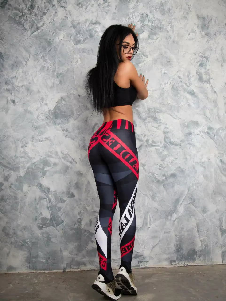 Trendy High Waist Fringe Elastic Slim Full Length Leggings Mssza
