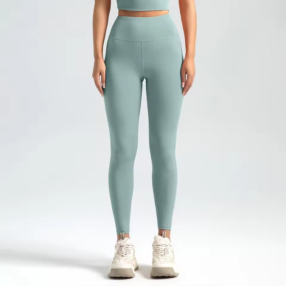 Trendy High Waist Naked Running Yoga Workout Leggings Mssza