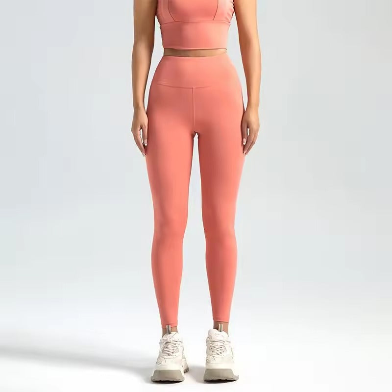 Trendy High Waist Naked Running Yoga Workout Leggings Mssza