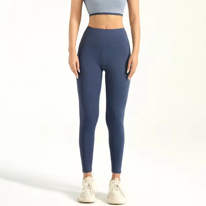 Trendy High Waist Naked Running Yoga Workout Leggings Mssza