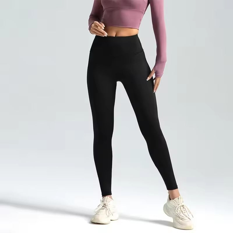 Trendy High Waist Naked Running Yoga Workout Leggings Mssza