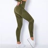Trendy High Waist Stripe Seamless Elastic Tight Hollow Hip Lift Leggings Mssza