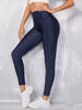 Trendy High Waist Tight Solid Small Feet High Elastic Leggings Mssza