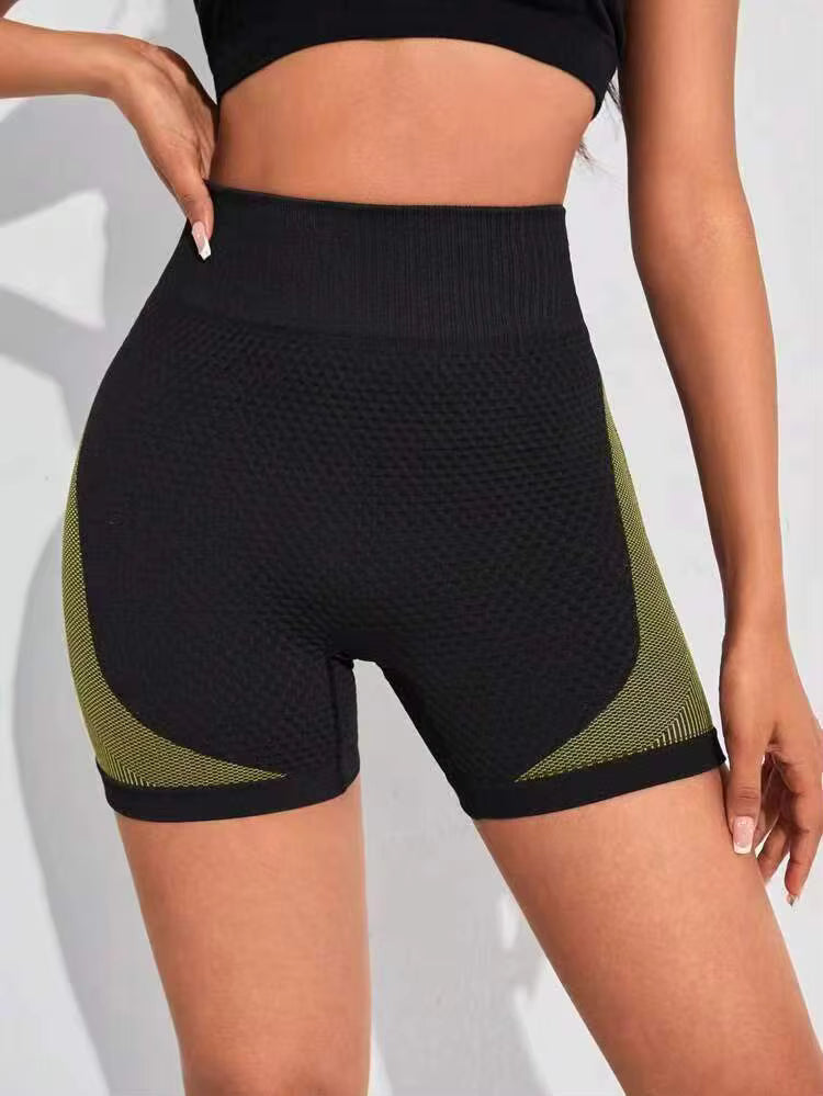 Trendy High Waist Tummy Control Tights Workout Shorts Mssza