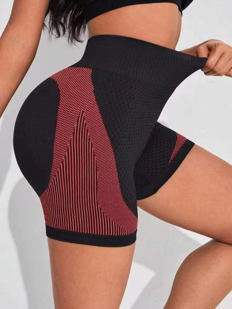 Trendy High Waist Tummy Control Tights Workout Shorts Mssza
