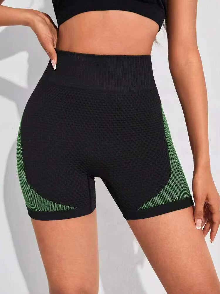 Trendy High Waist Tummy Control Tights Workout Shorts Mssza