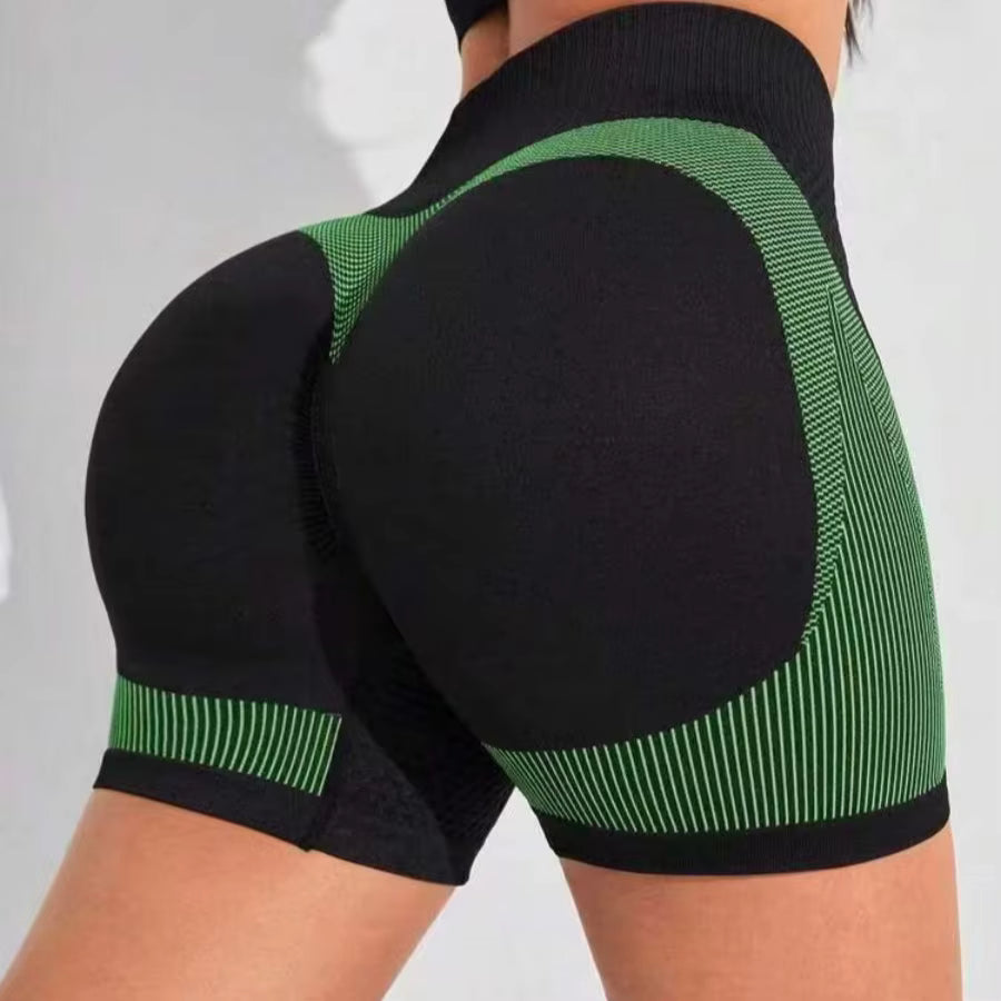 Trendy High Waist Tummy Control Tights Workout Shorts Mssza