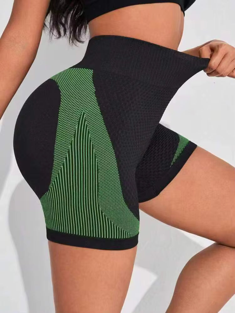 Trendy High Waist Tummy Control Tights Workout Shorts Mssza