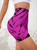 Trendy High Waisted Tie Dye Seamless Yoga Shorts Mssza