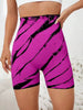 Trendy High Waisted Tie Dye Seamless Yoga Shorts Mssza