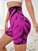 Trendy High Waisted Tie Dye Seamless Yoga Shorts Mssza