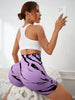 Trendy High Waisted Tie Dye Seamless Yoga Shorts Mssza