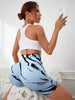 Trendy High Waisted Tie Dye Seamless Yoga Shorts Mssza