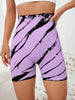 Trendy High Waisted Tie Dye Seamless Yoga Shorts Mssza
