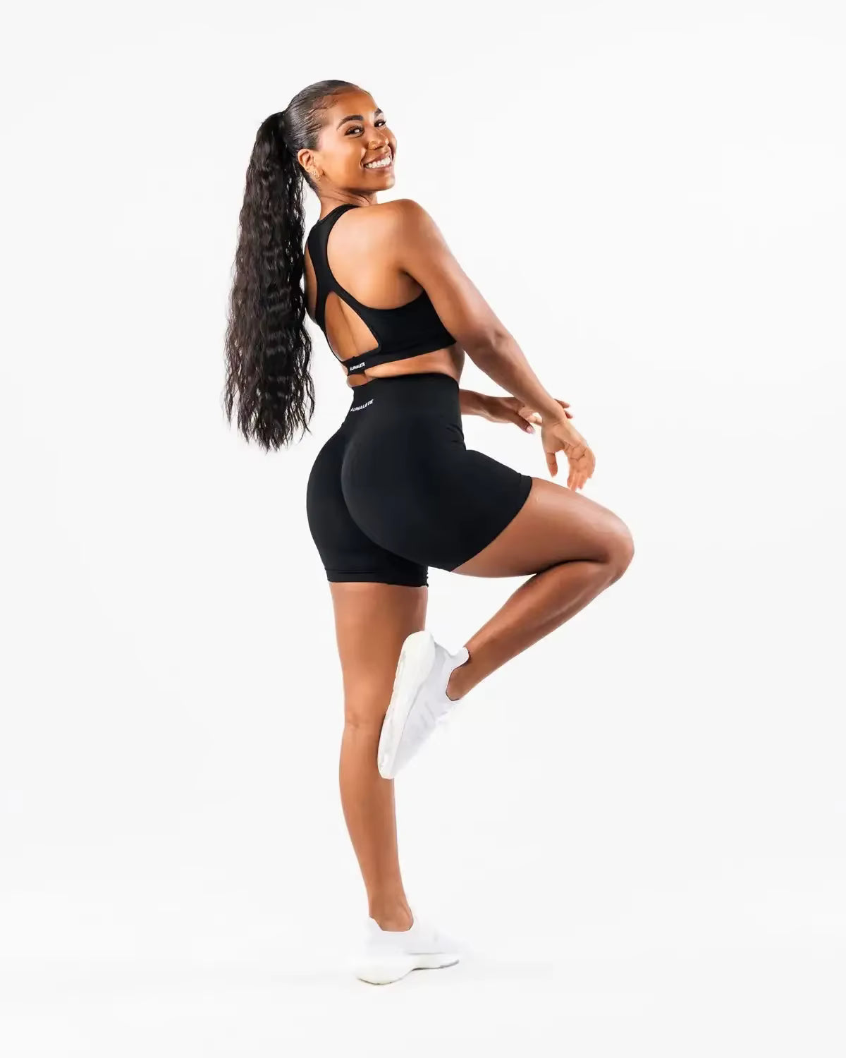 Trendy Hip Three-Point Fitness Gym Sports Tight Running Shorts Mssza