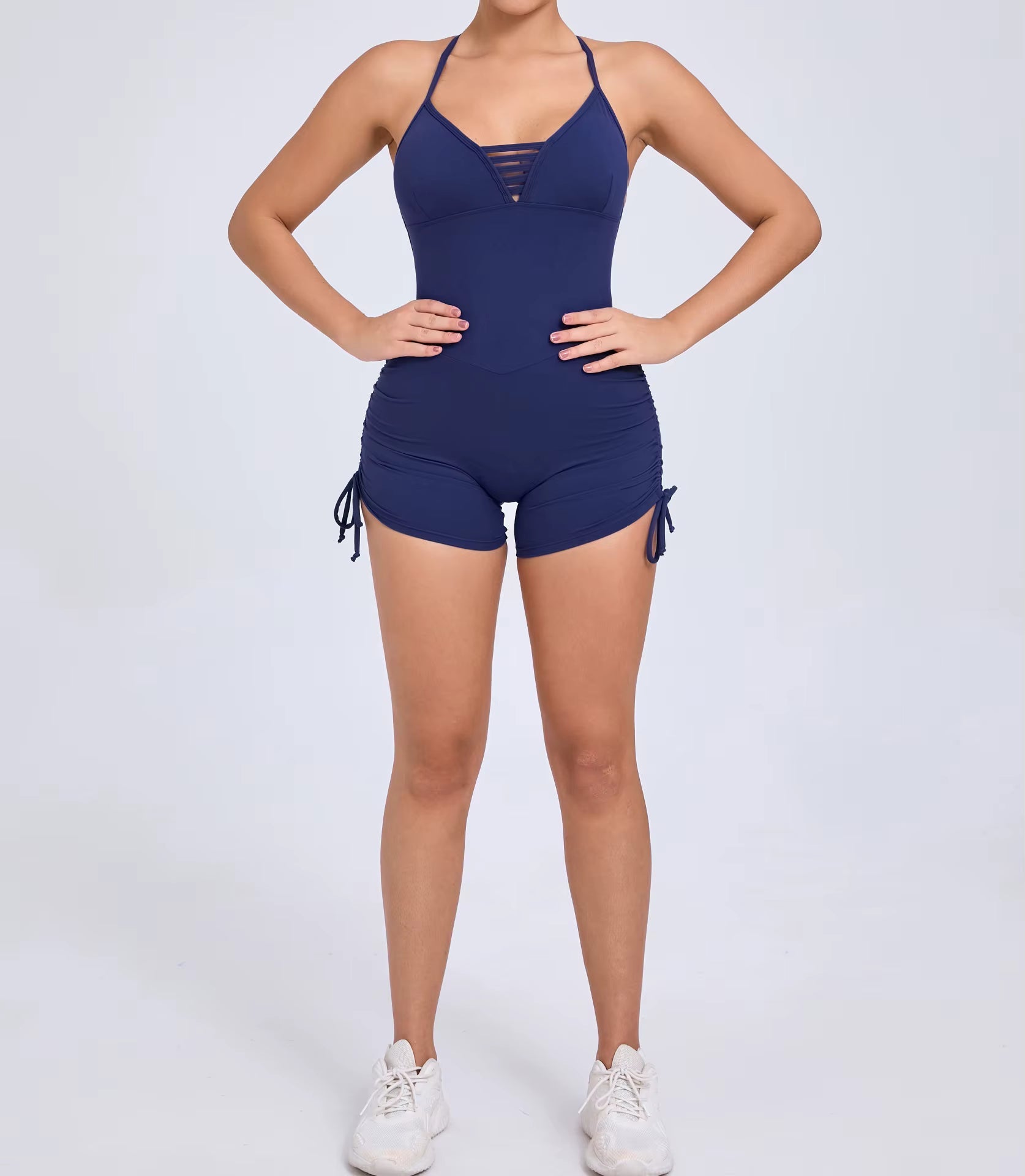 Trendy Hollow-Out Seamless Yoga One-Piece Jumpsuits Mssza