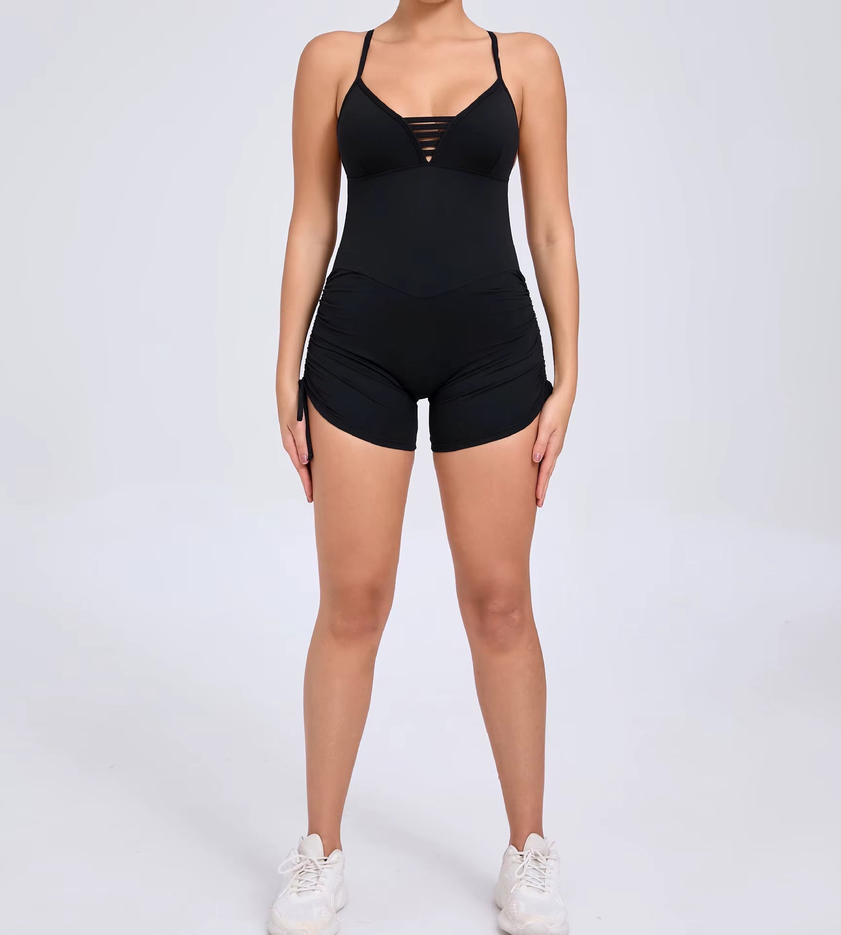 Trendy Hollow-Out Seamless Yoga One-Piece Jumpsuits Mssza