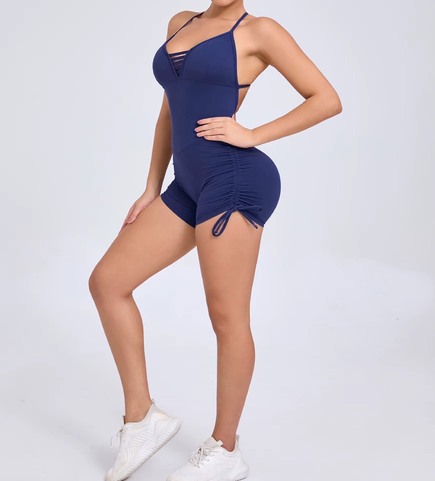 Trendy Hollow-Out Seamless Yoga One-Piece Jumpsuits Mssza