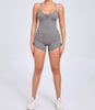 Trendy Hollow-Out Seamless Yoga One-Piece Jumpsuits Mssza